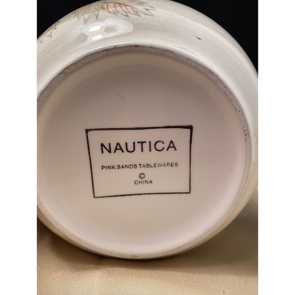 3 Piece Set, Nautica “Pink Sands” Tableware, Dinner Plate, Cereal Bowl and Coffe - Picture 13 of 16